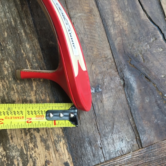 Like New! Jimmy Choo Red Slide Kitten Heel 40 1/2 - Picture 14 of 14